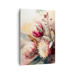 Schilderen op canvas - In profiel en en face - 70x100 cm