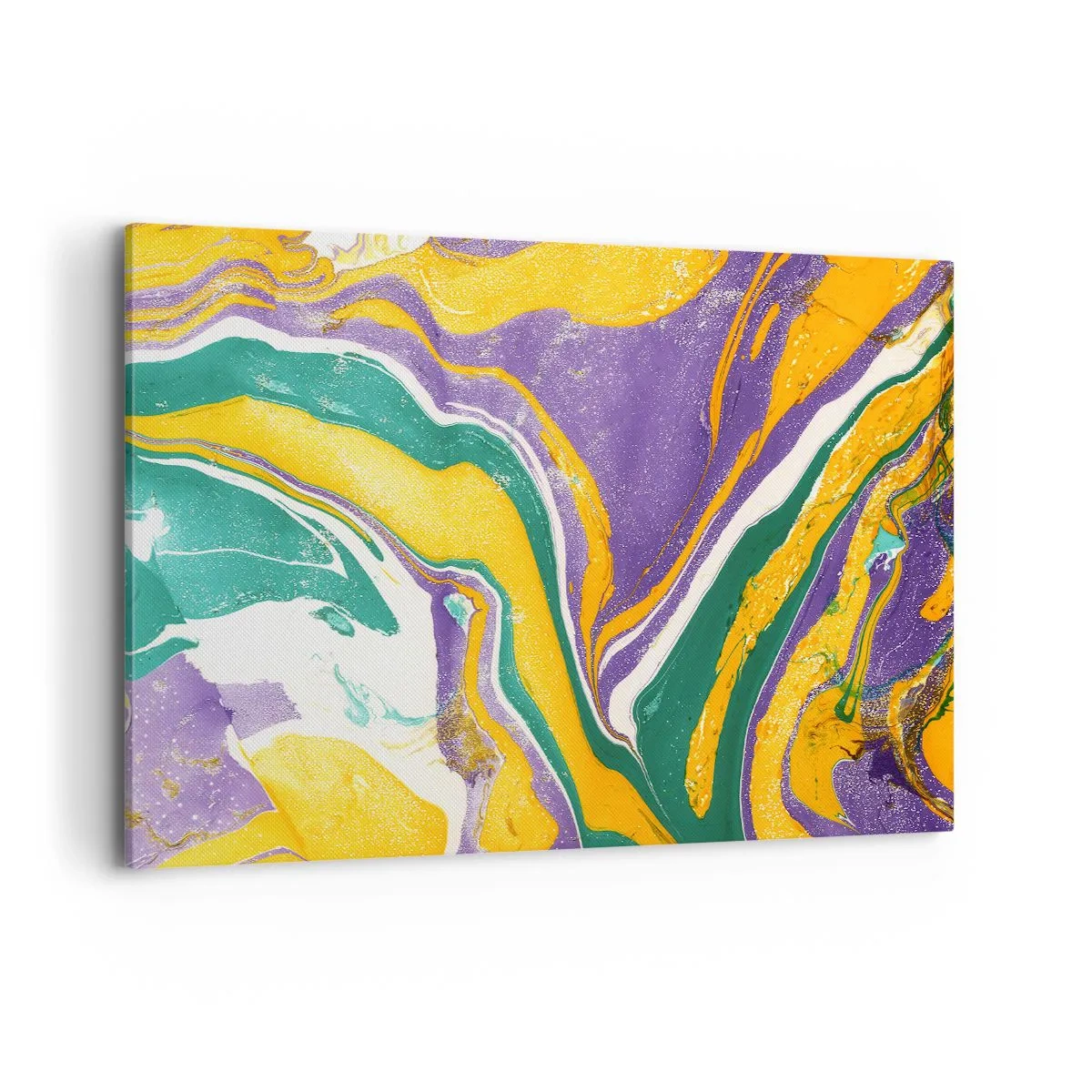 Schilderen op canvas - Kleur golven - 120x80 cm