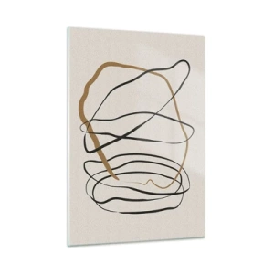 Schilderen op glas - Compositie – loopdans - 50x70 cm