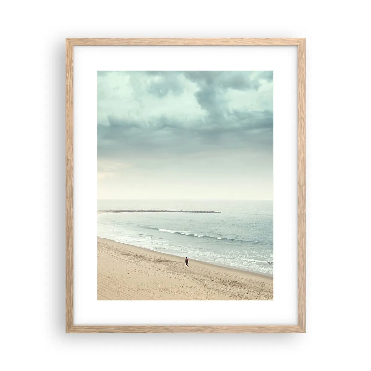 Een poster in een licht eiken lijst - op zoek naar vrede - 40x50 cm