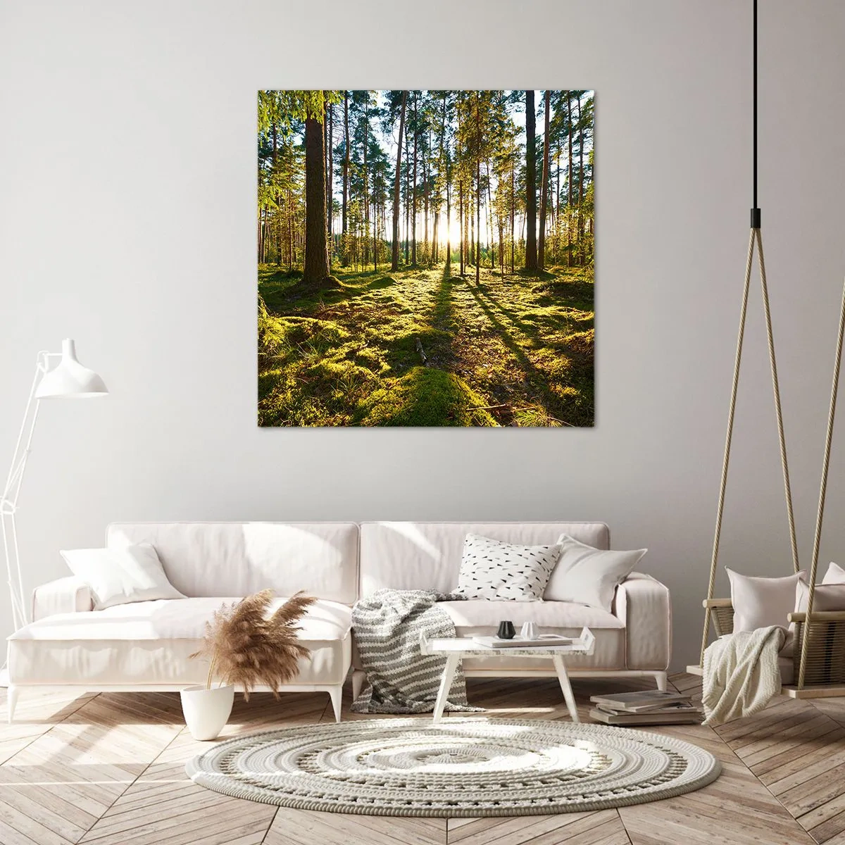 Schilderen op canvas - … Achter de zeven bossen - 70x70 cm