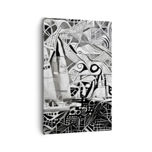 Schilderen op canvas - Tussen de golven - 80x120 cm