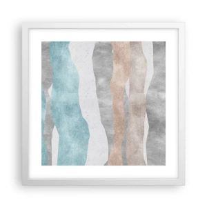 Poster in een witte lijst - Een studie van nabijheid - 40x40 cm