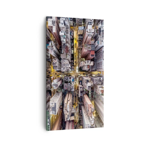 Schilderen op canvas - Groeten uit Hong Kong - 45x80 cm