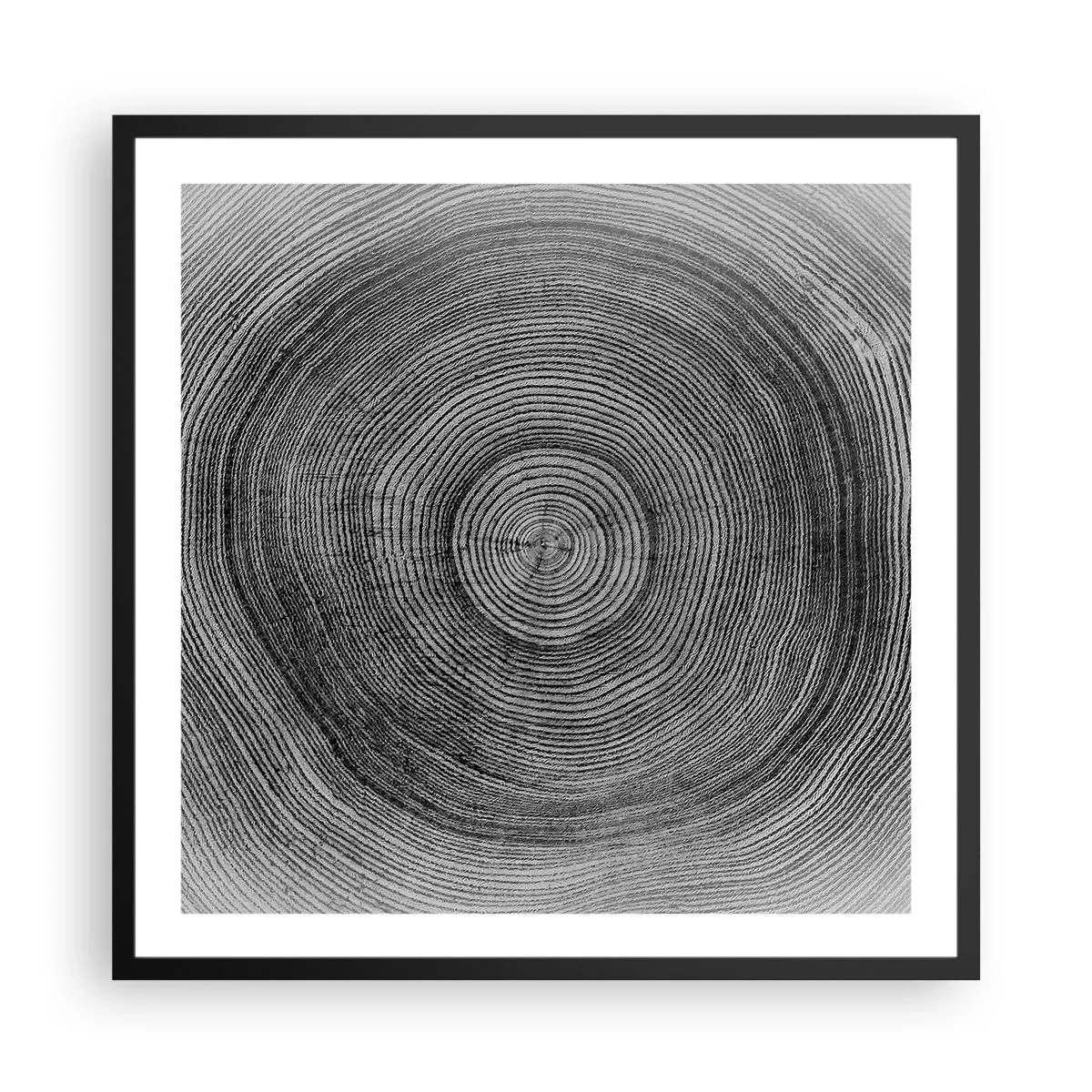 Poster in een zwarte lijst - Teken van de tijden - 60x60 cm