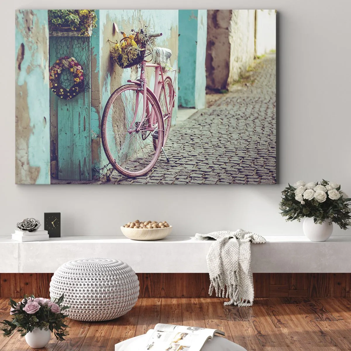 Schilderen op canvas - Ben zo terug - 120x80 cm