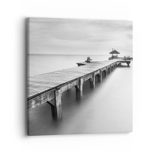 Schilderen op canvas - In de verte - 40x40 cm