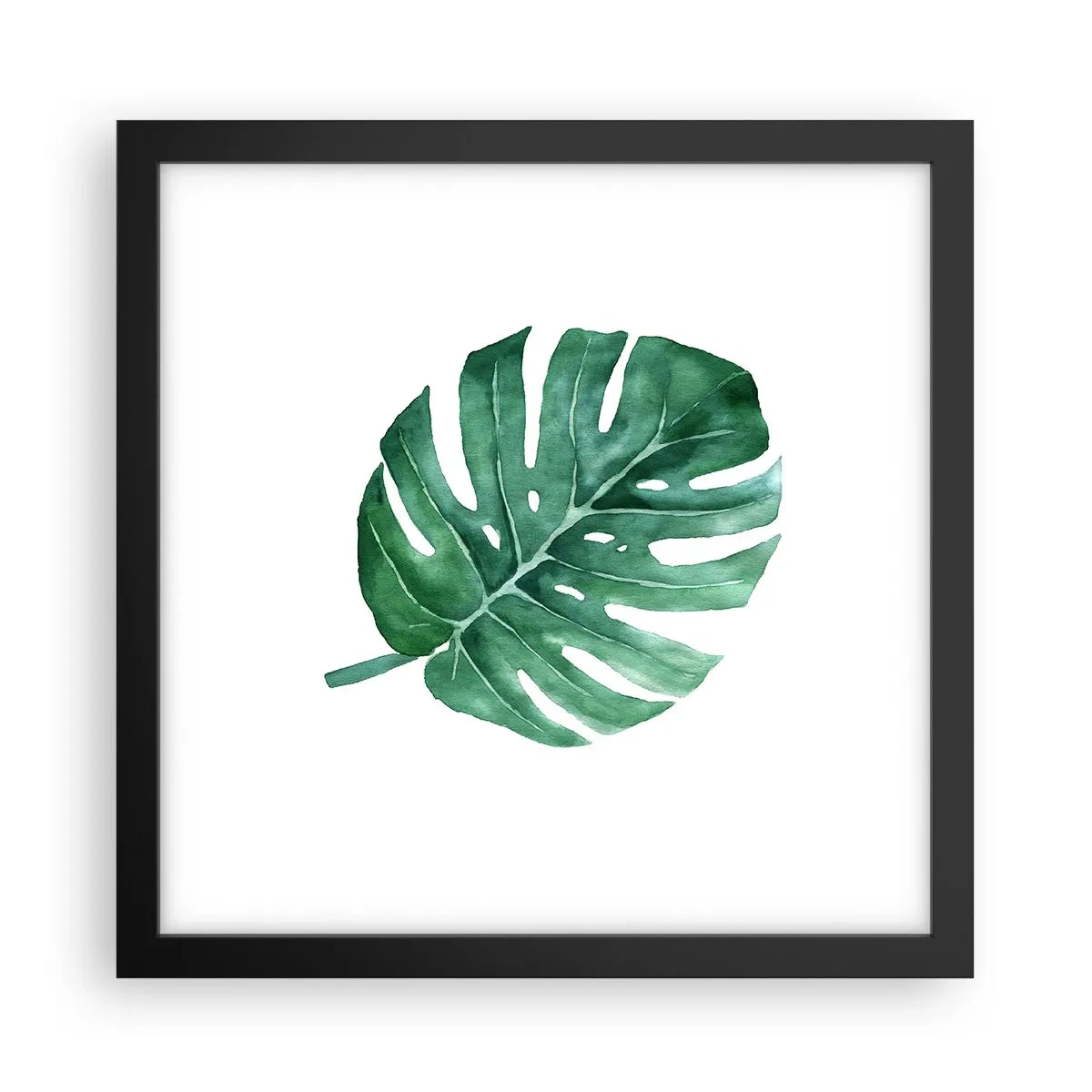 Poster in een zwarte lijst - Groen concept - 30x30 cm