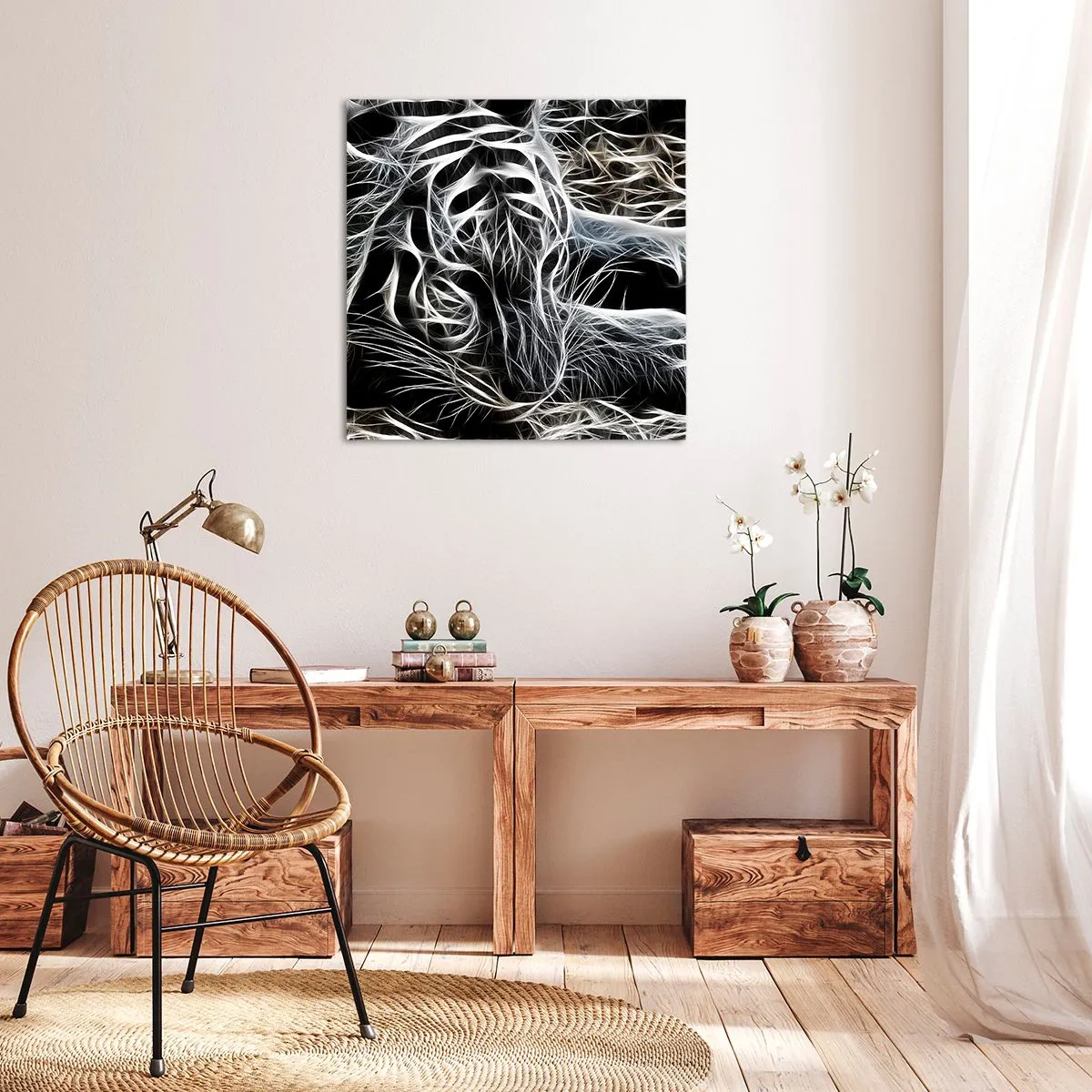 Schilderen op canvas - Een onderzoek naar de lichtheid van katten - 30x30 cm