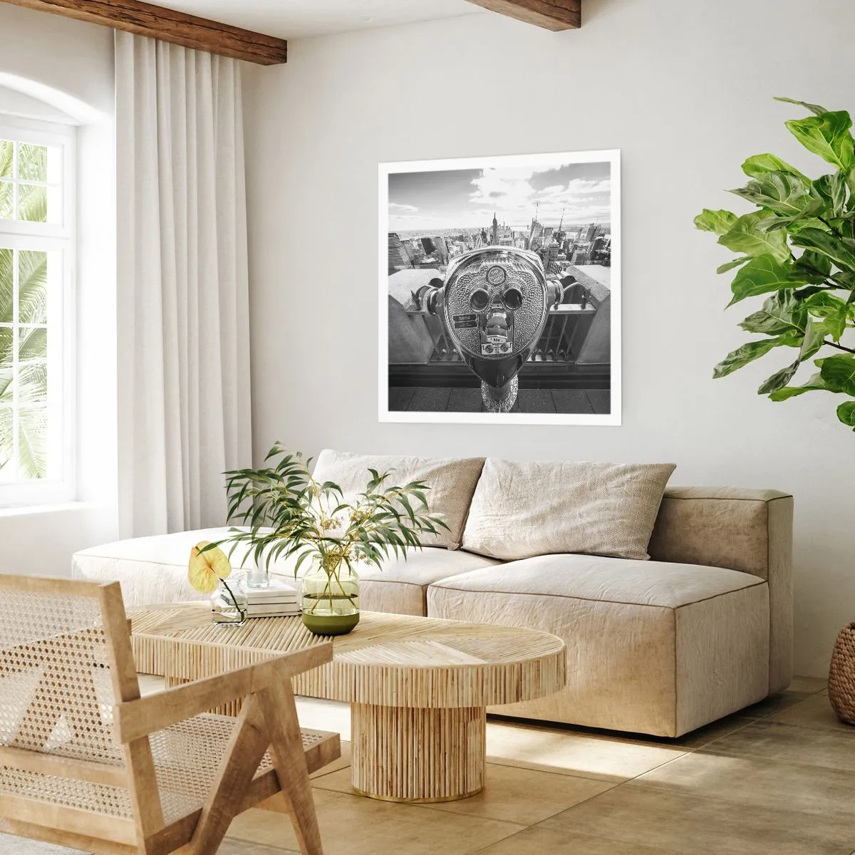 Poster - Stad boven de steden - 60x60 cm