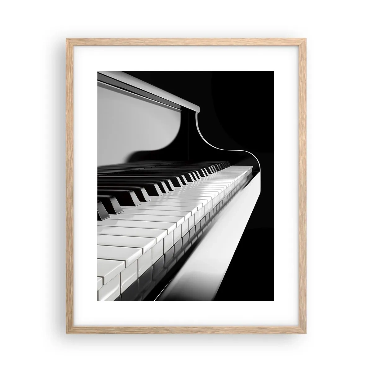 Een poster in een licht eiken lijst - Harmonie van vormen en kleuren - 40x50 cm