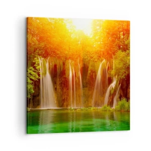 Schilderen op canvas - In de zon en in de schaduw - 60x60 cm