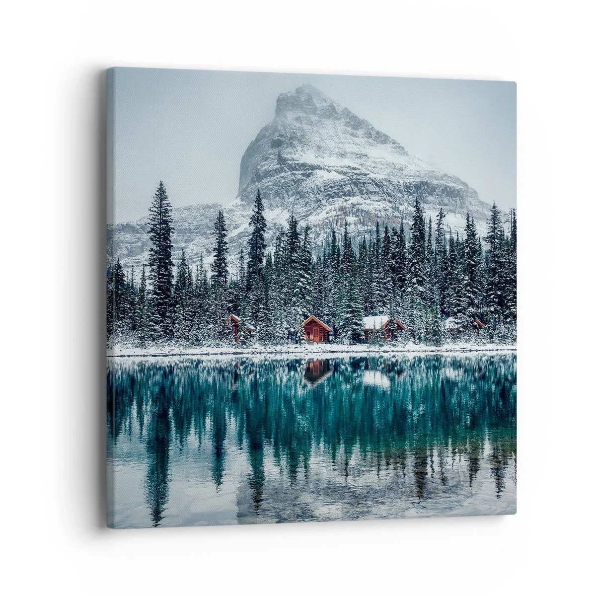 Schilderen op canvas - Canadese stilte - 40x40 cm