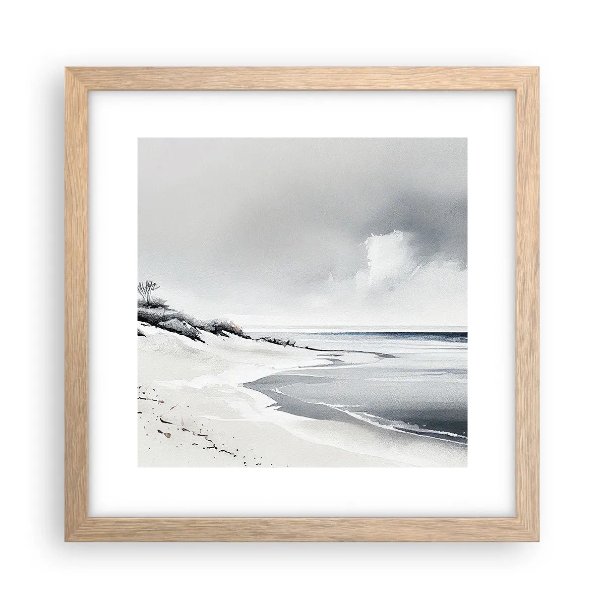 Een poster in een licht eiken lijst - Voor altijd samen - 30x30 cm