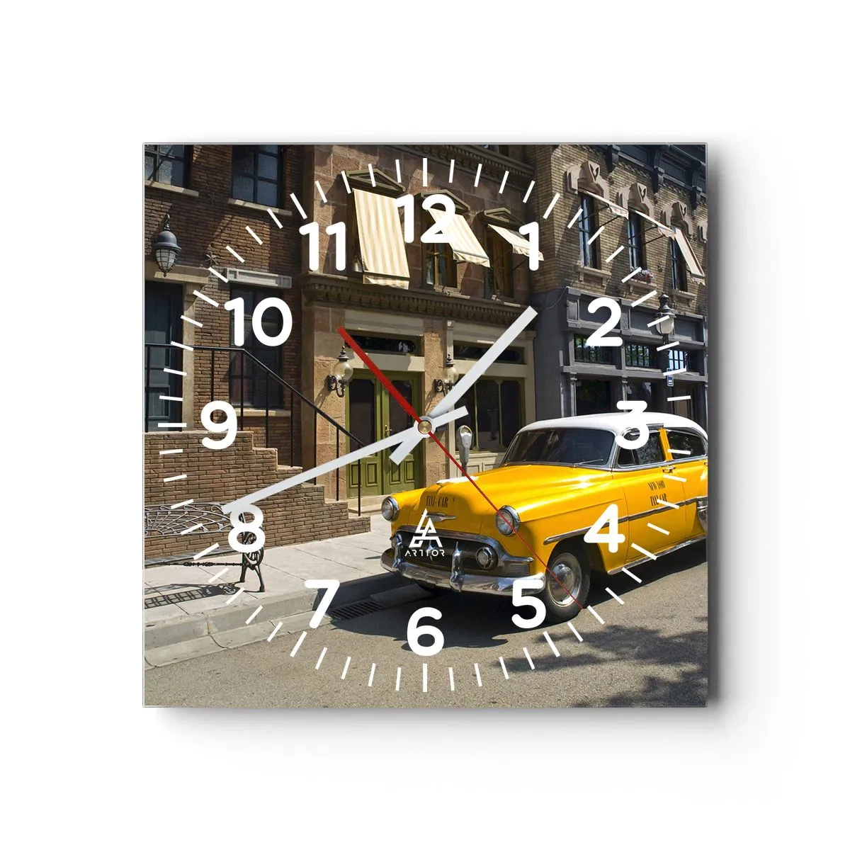 Wandklok - Klok - Lang geleden in Amerika - 40x40 cm