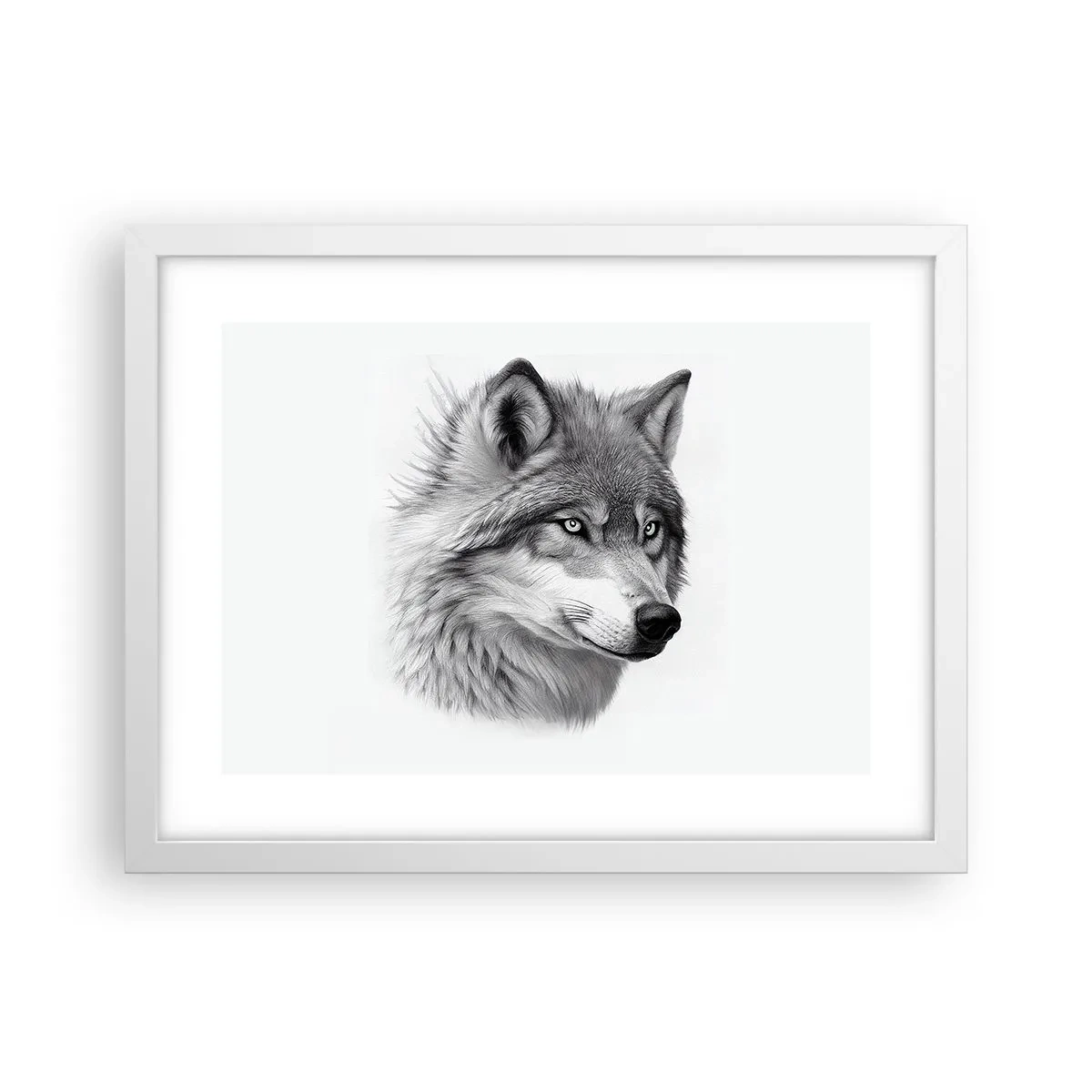 Poster in een witte lijst - Alfa – zonder twijfel - 40x30 cm