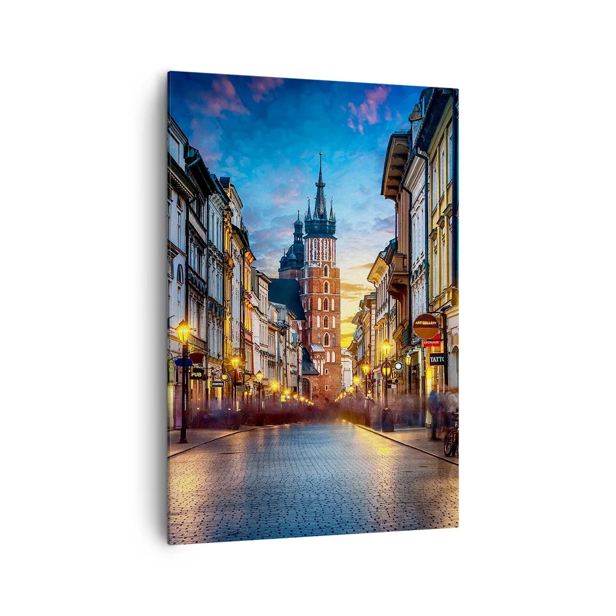Schilderen op canvas - Charme van Krakau - 70x100 cm