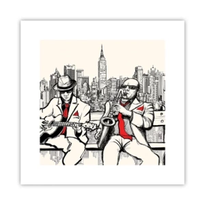Poster - Improvisatie van New York - 30x30 cm