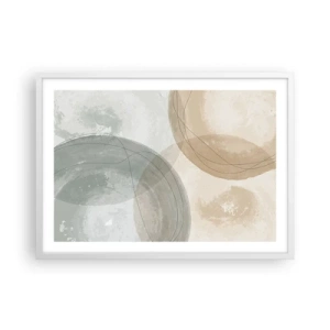 Poster in een witte lijst - Indringende werelden - 70x50 cm