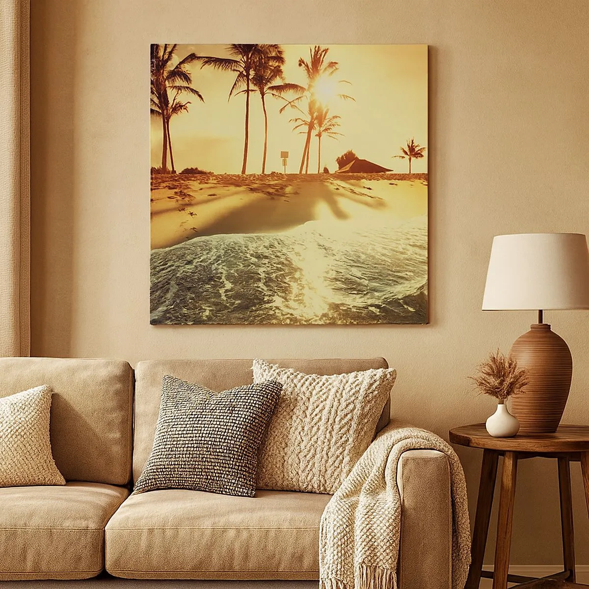 Schilderen op canvas - Californië middag - 30x30 cm