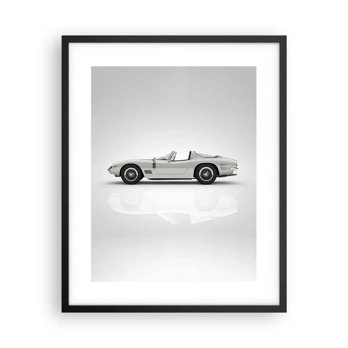 Poster in een zwarte lijst - Belofte van plezier - 40x50 cm