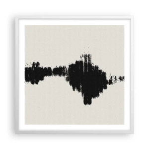 Poster in een witte lijst - Trillingen van verbeelding - 60x60 cm
