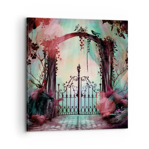 Schilderen op canvas - Geheime Tuin - 70x70 cm