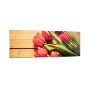 Schilderen op glas - Lente bekentenis - 90x30 cm