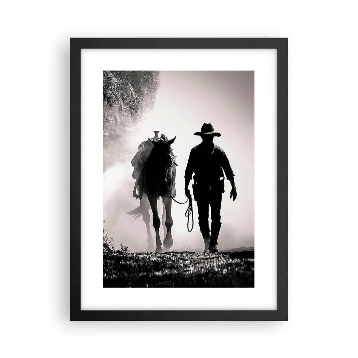 Poster in een zwarte lijst - Texas ochtend - 30x40 cm