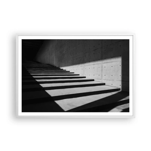 Poster in een witte lijst - De rauwe schoonheid van het modernisme - 100x70 cm