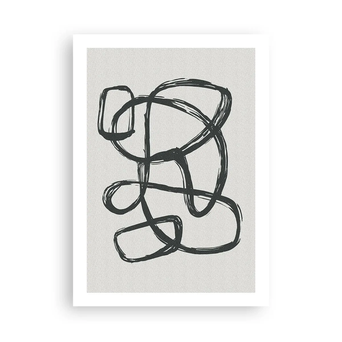 Poster - Lusvormige abstractie - 50x70 cm