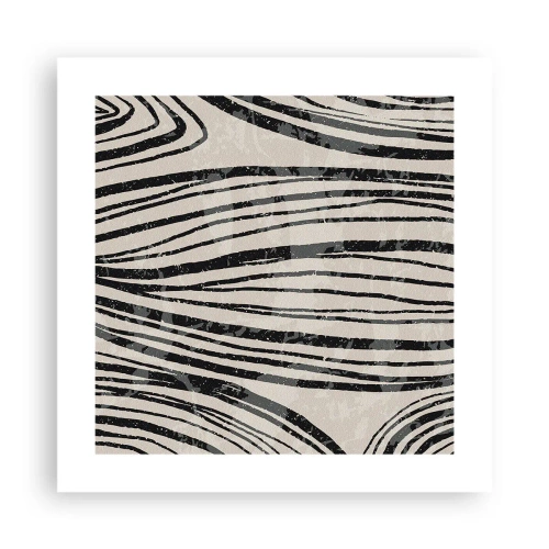 Poster - Lijnoverstromingsvlakte - 40x40 cm