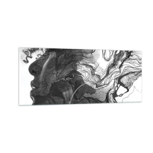 Schilderen op glas - Verstrikt in dromen - 100x40 cm