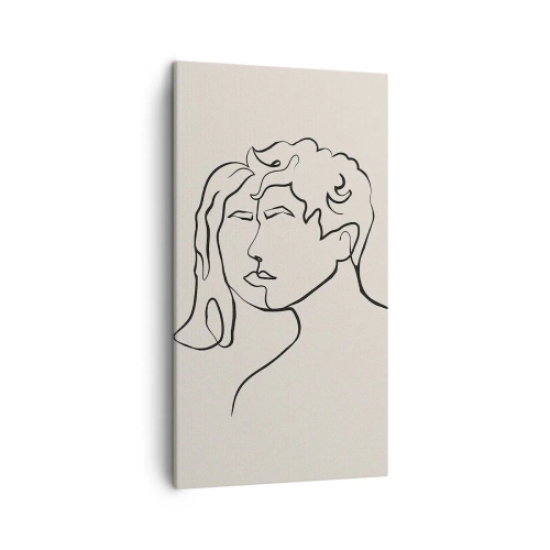 Schilderen op canvas - En er ontstond eenheid - 45x80 cm