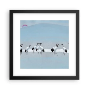 Poster in een zwarte lijst - Na een warme dag - 30x30 cm