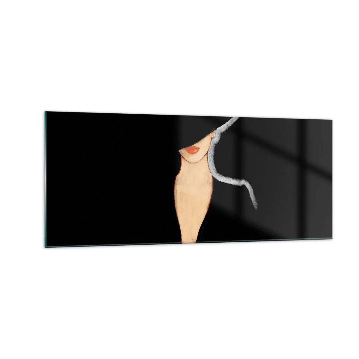 Schilderen op glas - Elegantie en stijl - 100x40 cm