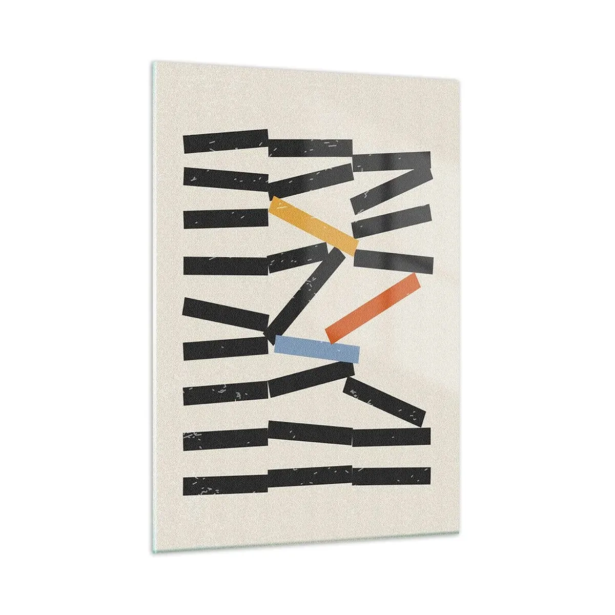 Schilderen op glas - Domino – compositie - 50x70 cm