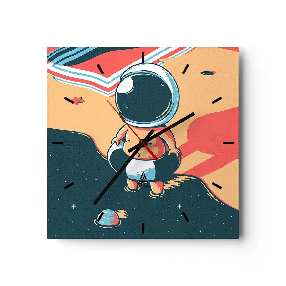 Wandklok - Klok - Vanuit een ander perspectief - 40x40 cm