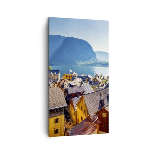 Schilderen op canvas - Het kan niet meer schilderachtiger zijn - 45x80 cm