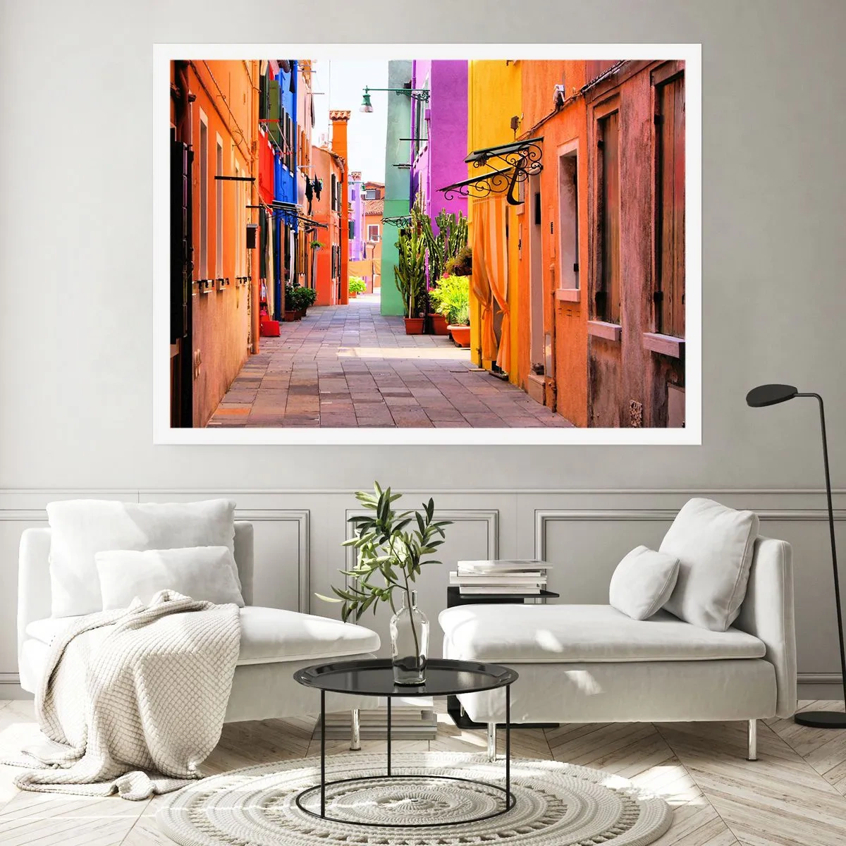 Poster - Regenboogsteeg - 91x61 cm