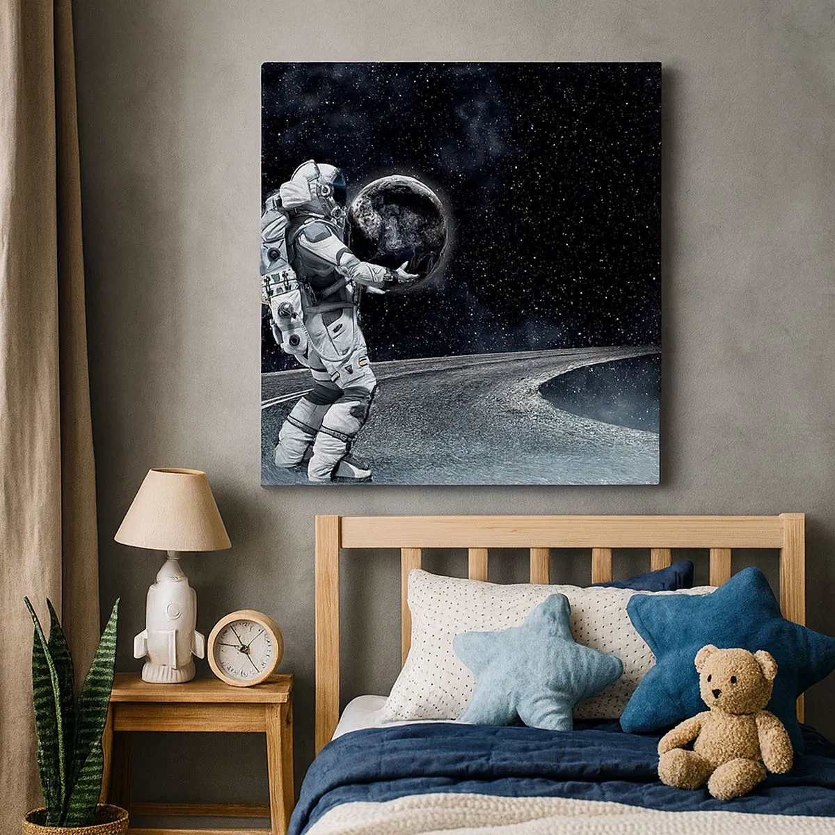 Schilderen op canvas - Op de Melkweg - 30x30 cm