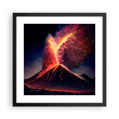 Poster in een zwarte lijst - Schoonheid en verschrikking - 40x40 cm