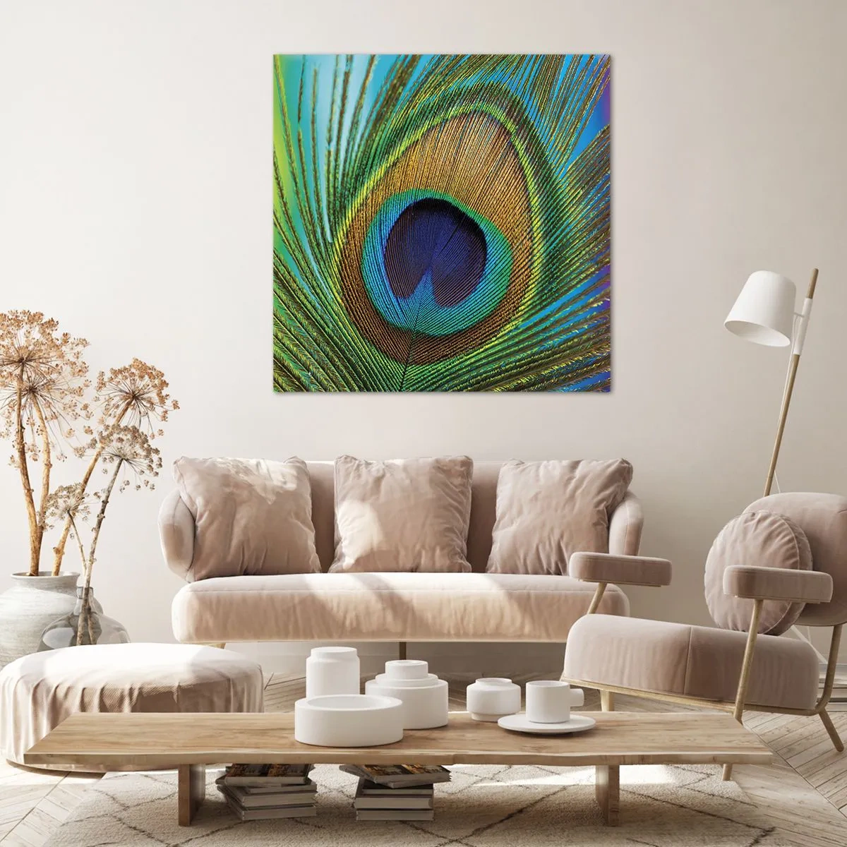 Schilderen op canvas - Oog in oog - 60x60 cm