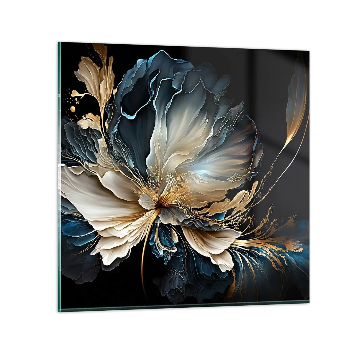 Schilderen op glas - Sprookjesachtige varenbloem - 30x30 cm