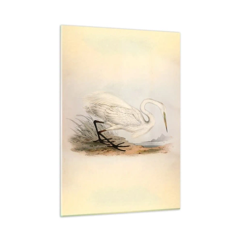 Schilderen op glas - Dame op de biezen - 50x70 cm