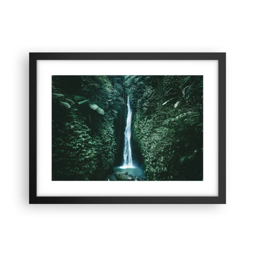 Poster in een zwarte lijst - Tropische spa - 40x30 cm