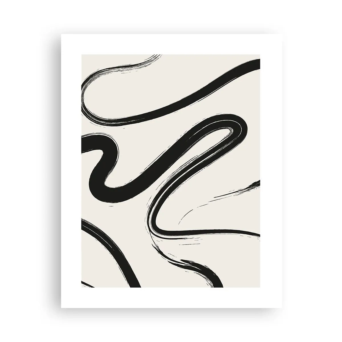 Poster - Zwart-wit eigenzinnigheid - 40x50 cm