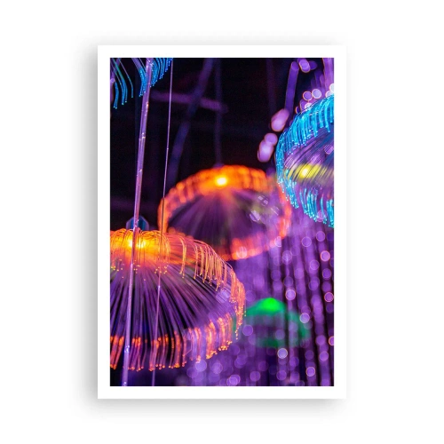 Poster - Lichte fontein - 70x100 cm