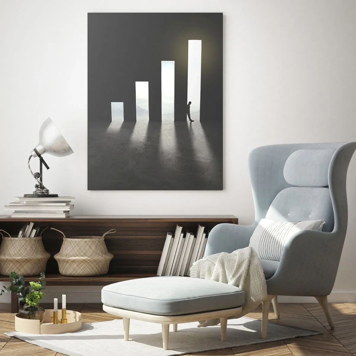 Schilderen op glas - Succes - impressie - 50x70 cm
