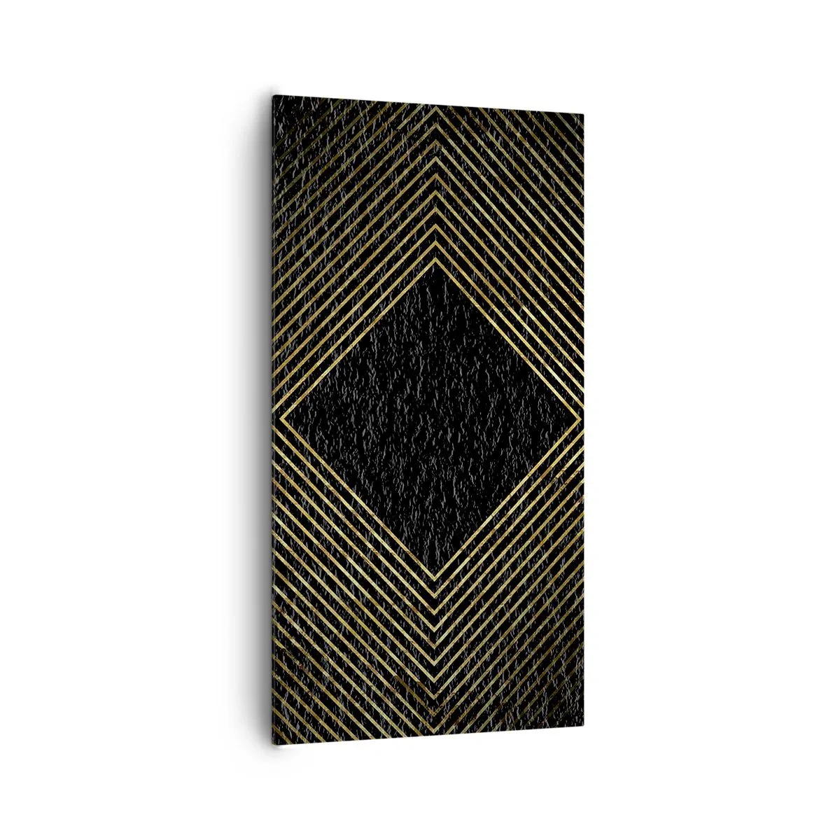 Schilderen op canvas - Geometrie in glamoureuze stijl - 65x120 cm